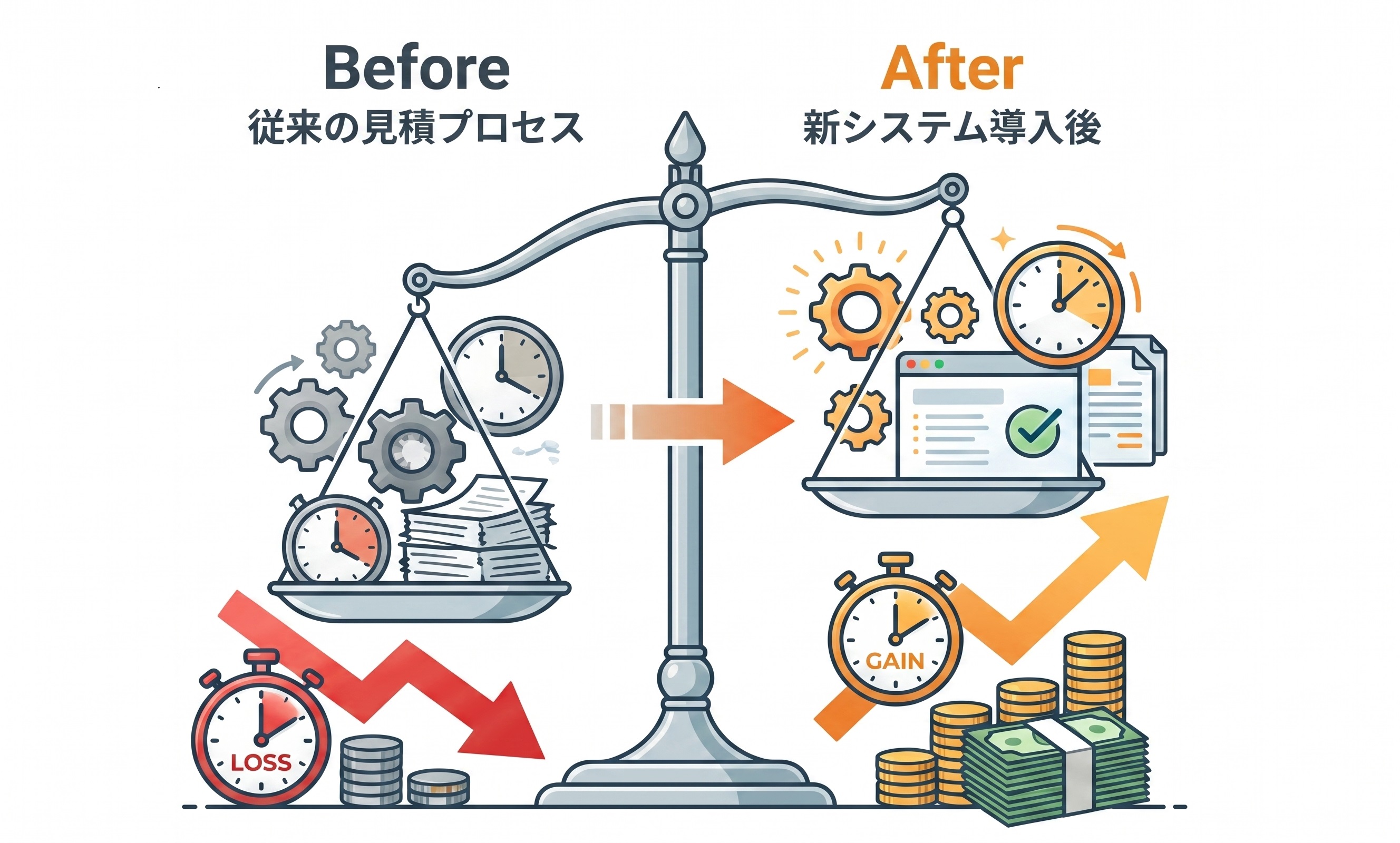 費用対効果のイメージ